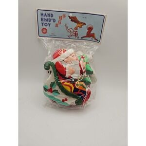 Unopened Pack Of Vintage Satin Fabric Christmas Ornaments /‎ China  (436)